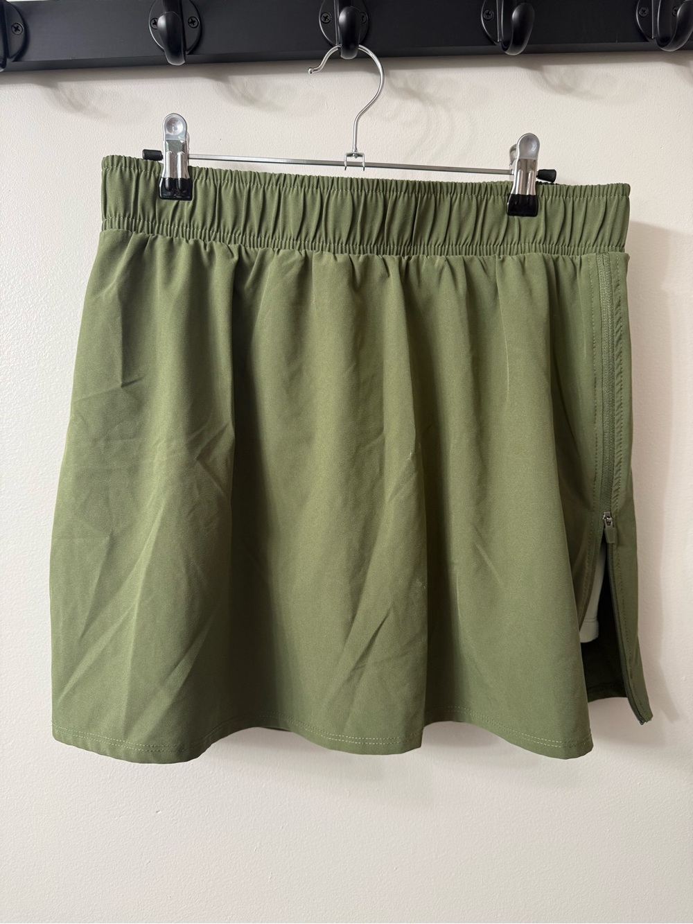 Sincerely Jules Olive Green Circle Skirt with Elastic Waist
